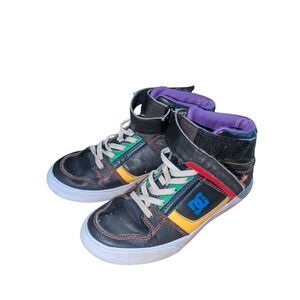 🛍️DC Kids High-Top Sneakers - Black, Yellow, Red, Green, Blue, Purple